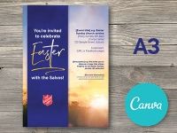 A3 Easter Promotional Poster - Canva Editable